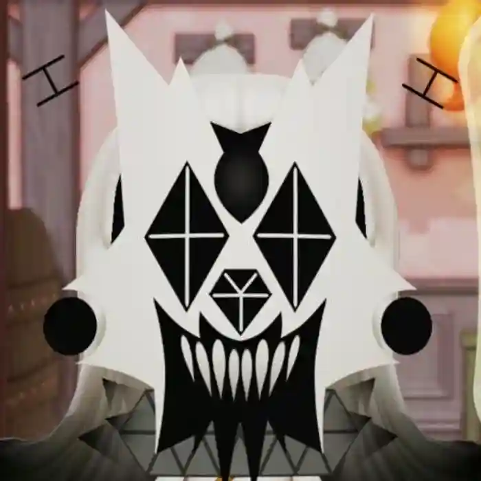 Plizza, the glitchy polygonal bat alien who haunts the Paris Catacombs