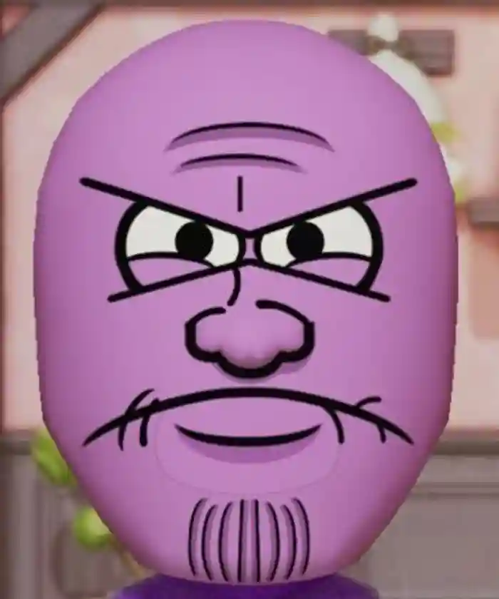 Thanos (Verbalese's Cartoon Beatbox Battles Design, IS ANIMATED WITH THE MEME MOUTH)