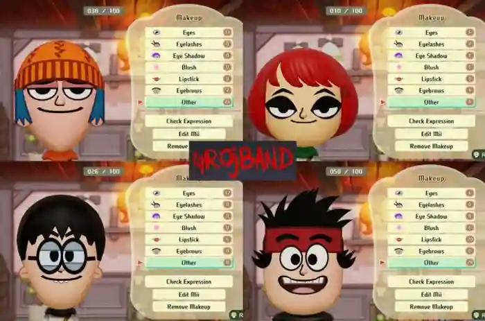 Miipedia - GROJBAND (Corey, Laney, Kin, Kon)