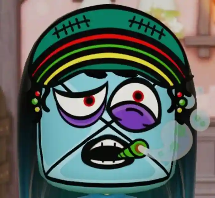 DaMarchint, the ice cube that smokes and sells mint weed to cope with their anxiety of melting in warm environments